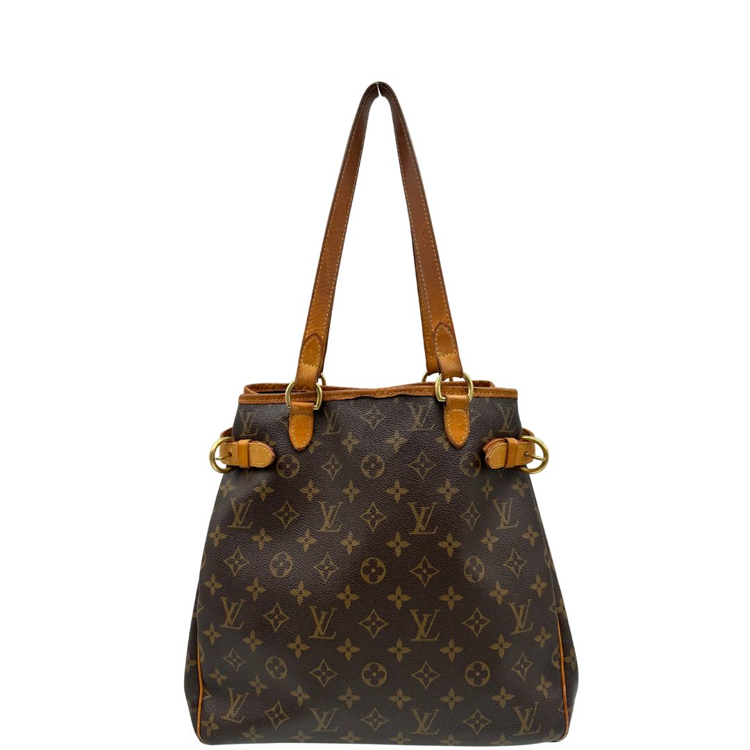 front Borsa LV in canvas monogram e finiture in vacchetta naturale, di lusso, originale, ottime condizioni, usata. 
