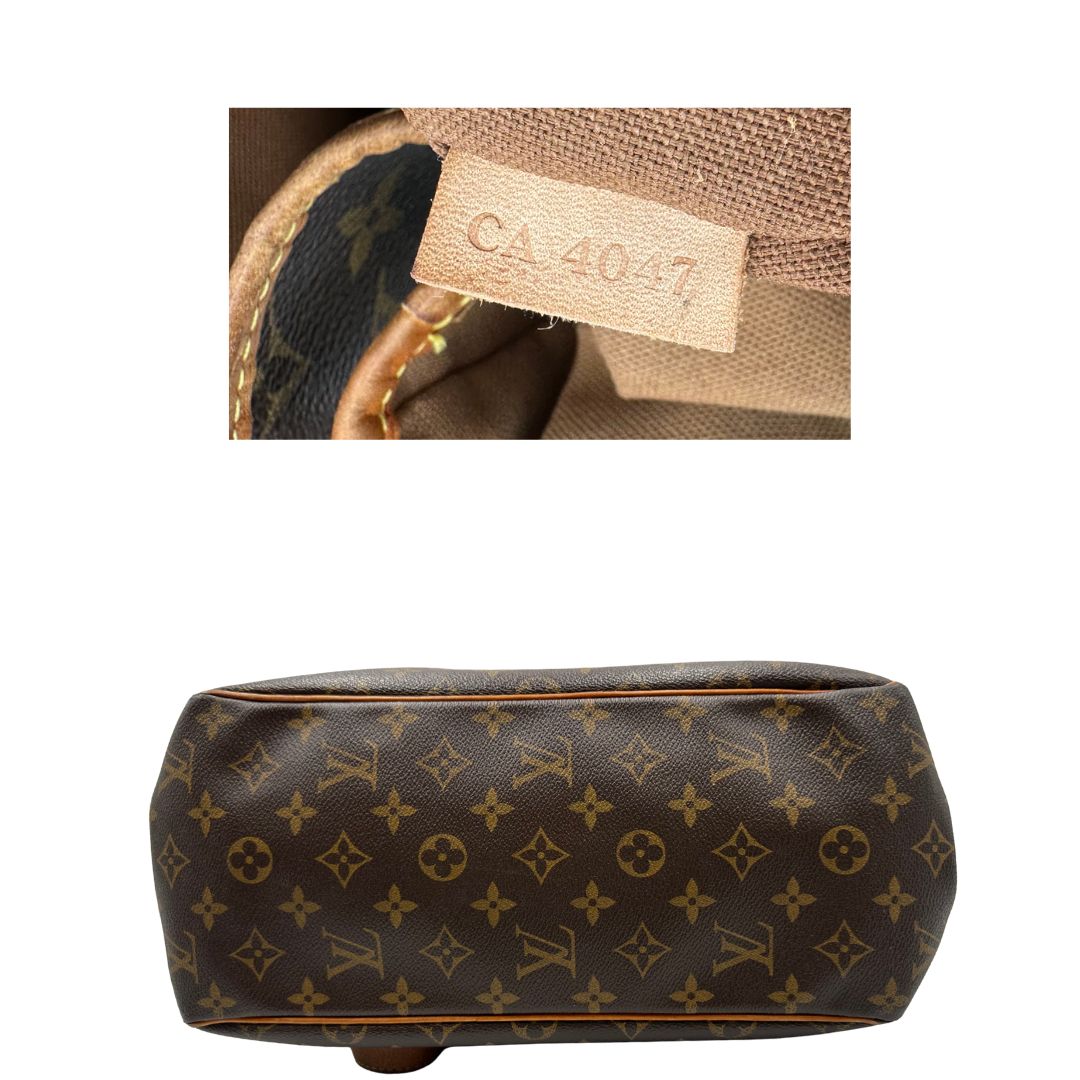 base Borsa LV in canvas monogram e finiture in vacchetta naturale, di lusso, originale, ottime condizioni, usata. 