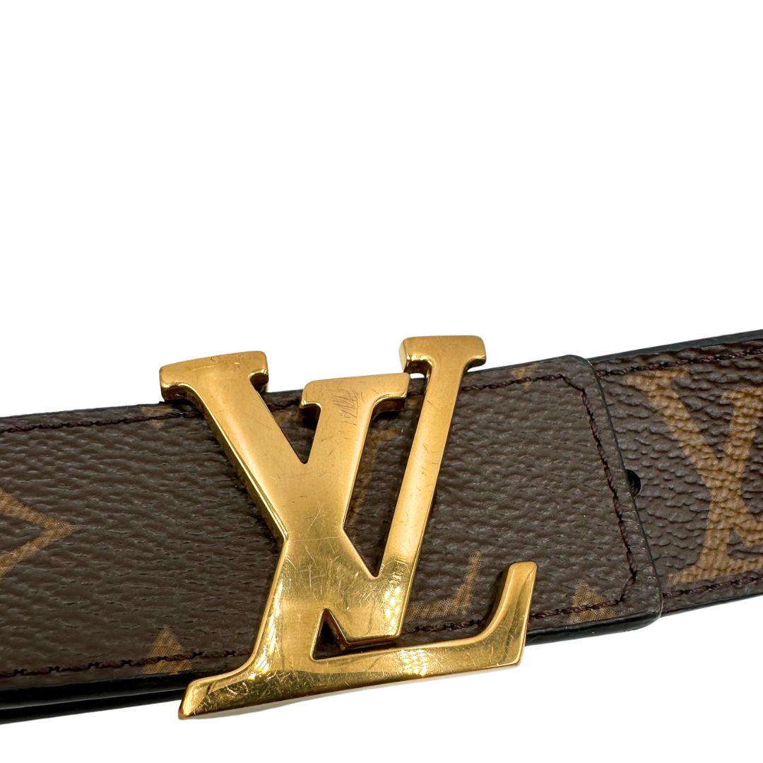 Cintura LV in canvas monogram marrone reversibile, di lusso, originale, ottime condizioni, usata.