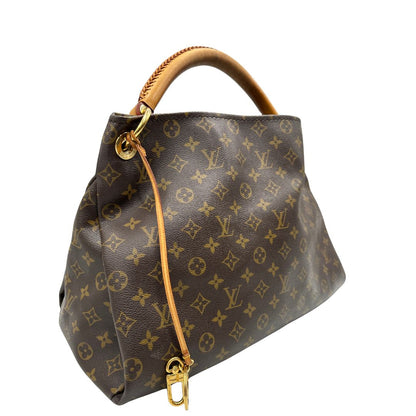 lato  Borsa LV Artsy in canvas monogram, indossabile a spalla o da portare a mano, di lusso, originale, ottime condizioni, usata 