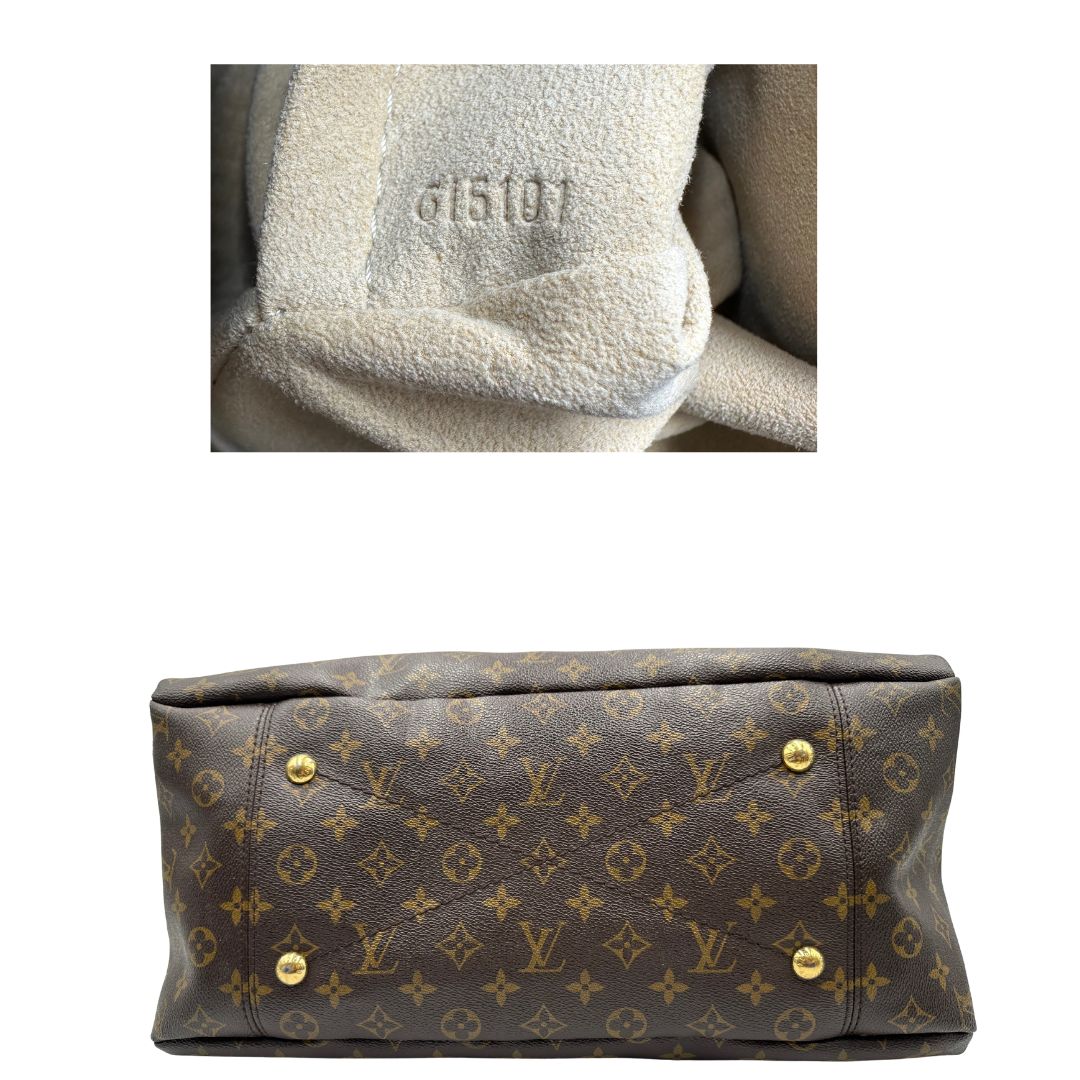 base  Borsa LV Artsy in canvas monogram, indossabile a spalla o da portare a mano, di lusso, originale, ottime condizioni, usata 