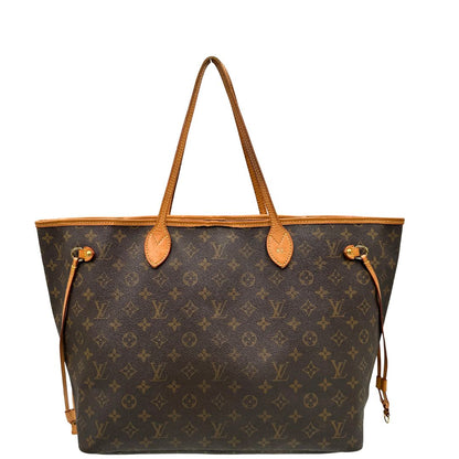 front Louis Vuitton Neverfull nella versione GM in canvas monogram, di lusso, originale, ottime condizioni, usata. 