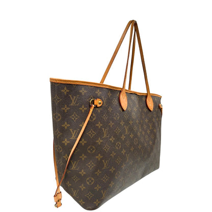 lato Louis Vuitton Neverfull nella versione GM in canvas monogram, di lusso, originale, ottime condizioni, usata. 