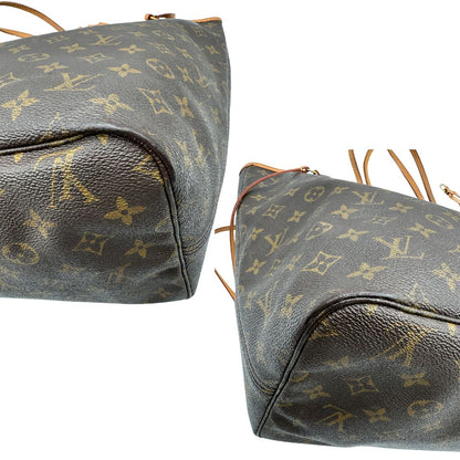 angoli Louis Vuitton Neverfull nella versione GM in canvas monogram, di lusso, originale, ottime condizioni, usata. 