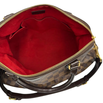 interno Borsa LV in canvas Damier Ébène nella versione GM, di lusso, originale, ottime condizioni, usata.