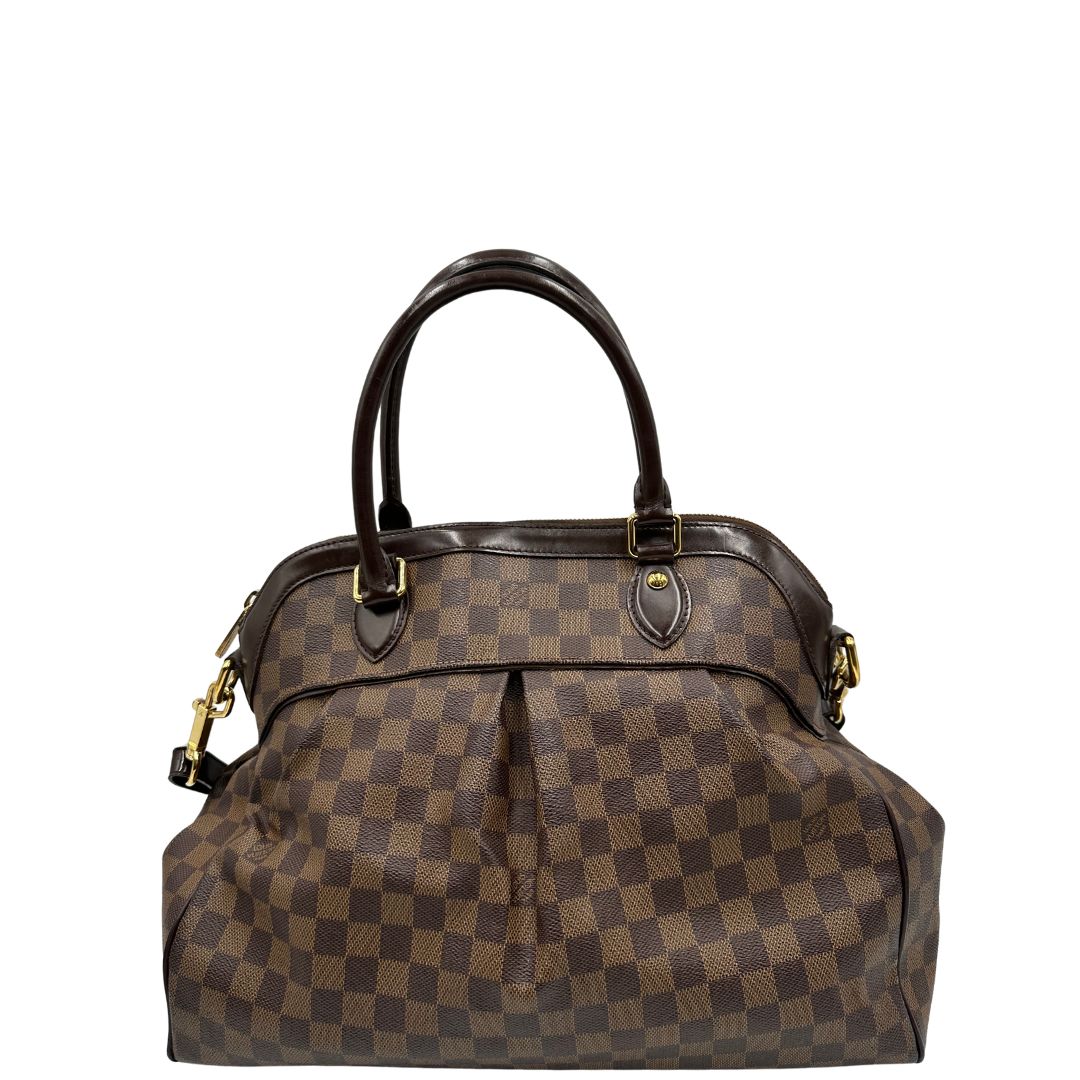 front Borsa LV in canvas Damier Ébène nella versione GM, di lusso, originale, ottime condizioni, usata. 