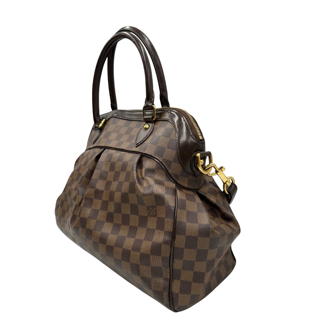 lato Borsa LV in canvas Damier Ébène nella versione GM, di lusso, originale, ottime condizioni, usata. 