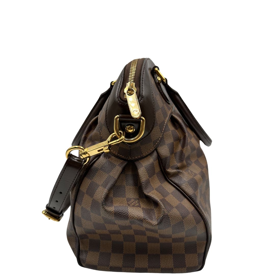 lato Borsa LV in canvas Damier Ébène nella versione GM, di lusso, originale, ottime condizioni, usata. 