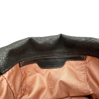 vinterno Borsa Falabella nera con hardware dorato, nella versione mini, di lusso, originale, ottime condizioni, usata. 