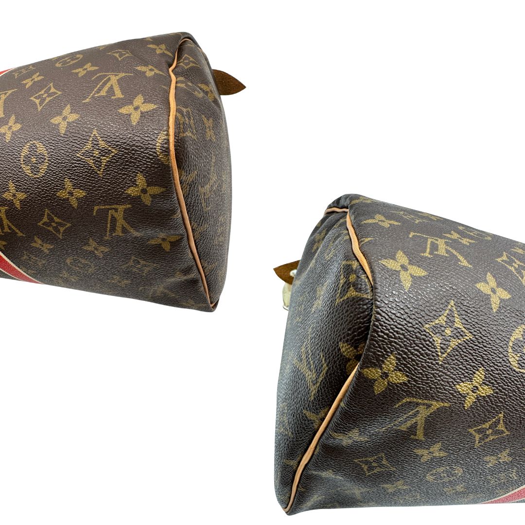 angoli  Speedy Louis Vuitton monogram nella misura 30, di lusso, originale, ottime condizioni, usato. 