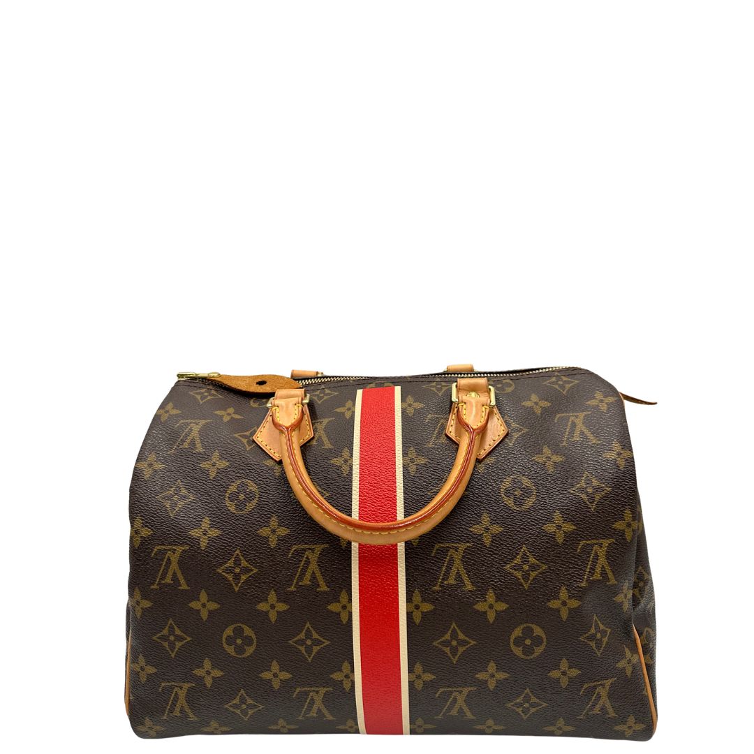 retro  Speedy Louis Vuitton monogram nella misura 30, di lusso, originale, ottime condizioni, usato. 