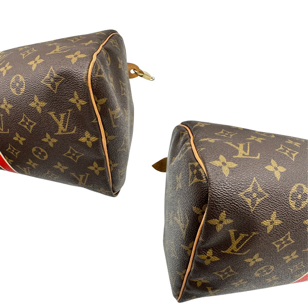 angoli  Speedy Louis Vuitton monogram nella misura 30, di lusso, originale, ottime condizioni, usato. 