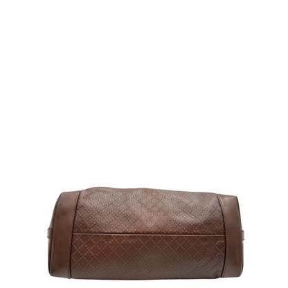 Base, Borsa Tote Gucci in pelle marrone cioccolato e hardware dorato, indossabile a spalla. Originale, usata, di lusso, in ottime condizioni.