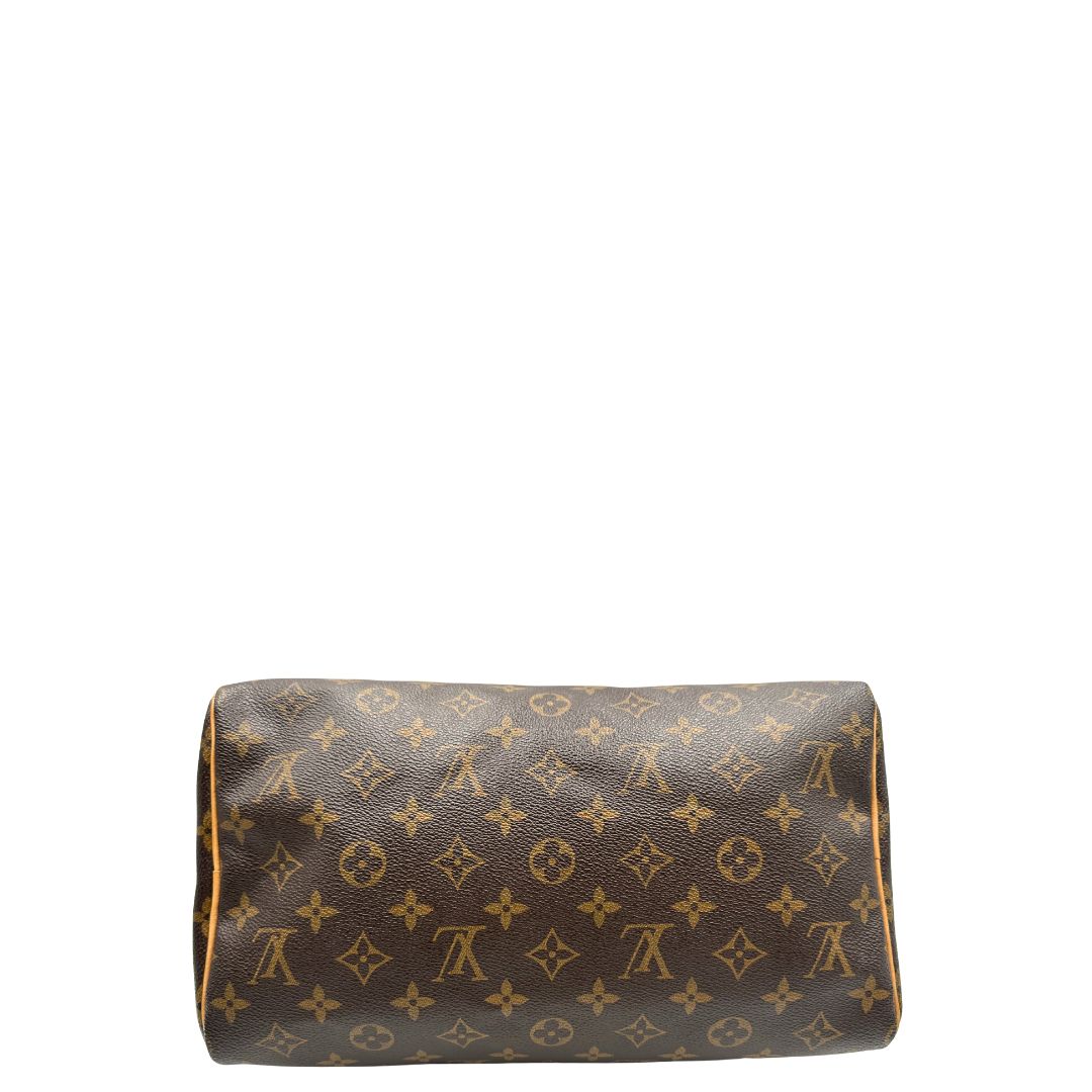 Base, Speedy Louis Vuitton monogram nella misura 30. Originale, usato, di lusso, in ottime condizioni.