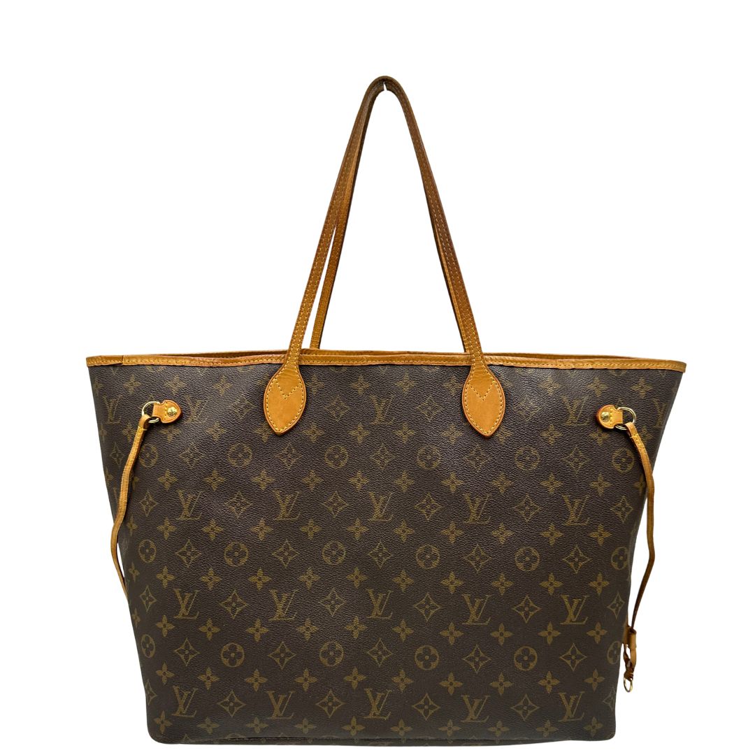 front Neverfull nella versione GM in canvas monogram, di lusso, originale, ottime condizioni, usata 