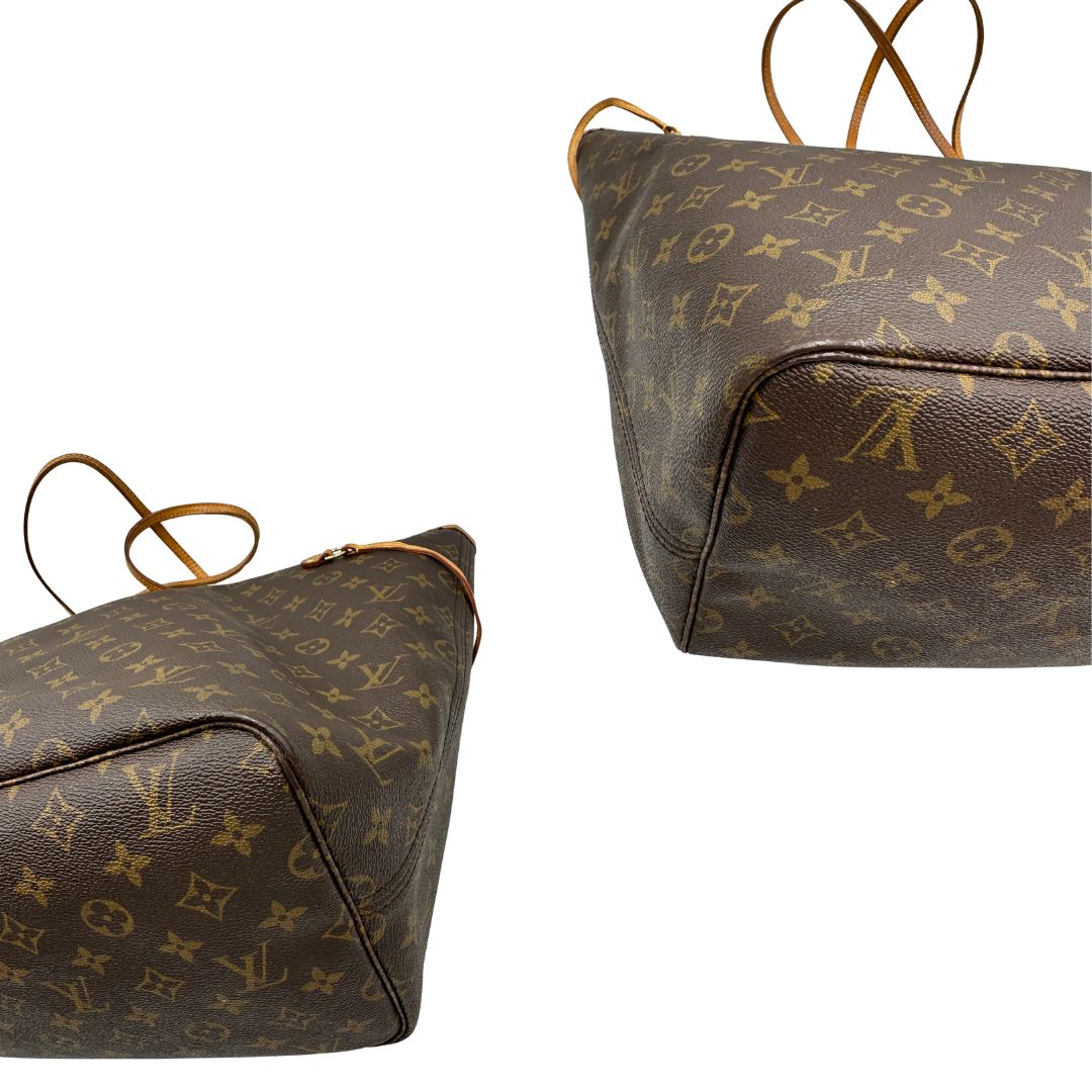 angoli Neverfull nella versione GM in canvas monogram, di lusso, originale, ottime condizioni, usata 