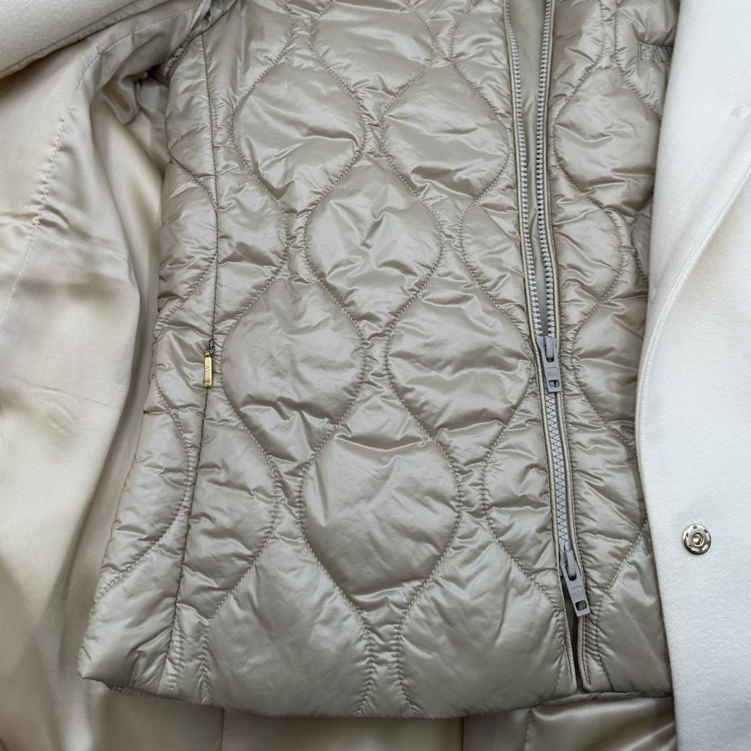 Cappotto Fay con giubbino rimovibile all'interno, di lusso, originale, ottime condizioni, usato.