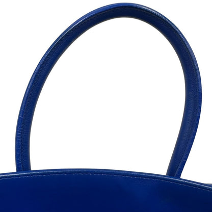 manico Borsa Saint Laurent in pelle blu, da portare a mano, di lusso, originale, ottime condizioni, usata. 