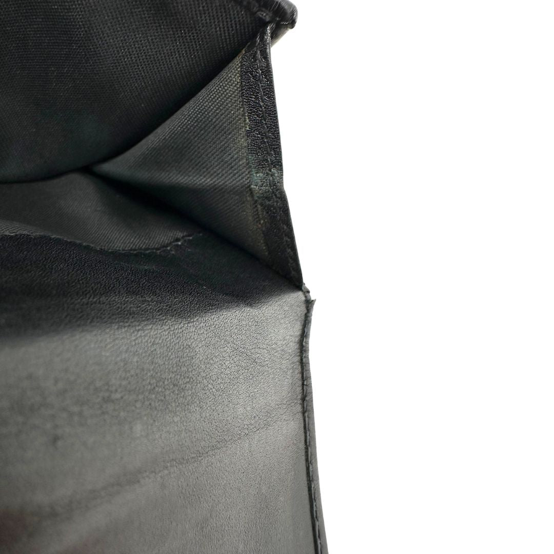 Portafoglio Fendi nero trama Zucchino, di lusso, originale, ottime condizioni, usato