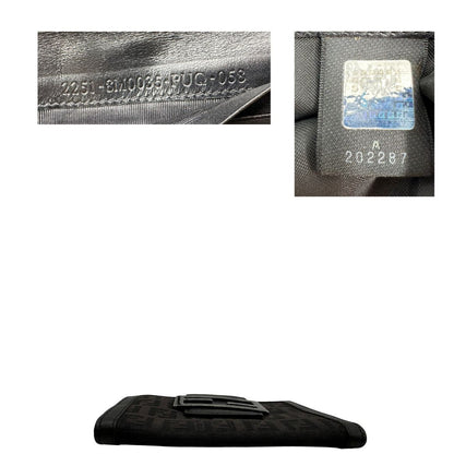 Portafoglio Fendi nero trama Zucchino, di lusso, originale, ottime condizioni, usato