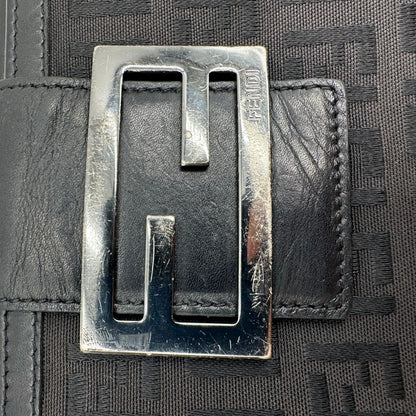 Portafoglio Fendi nero trama Zucchino, di lusso, originale, ottime condizioni, usato