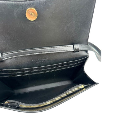 interno  Borsa Stella McCartney in pelle vegana nera, indossabile a mano o a tracolla, di lusso, originale, eccellenti condizioni. 