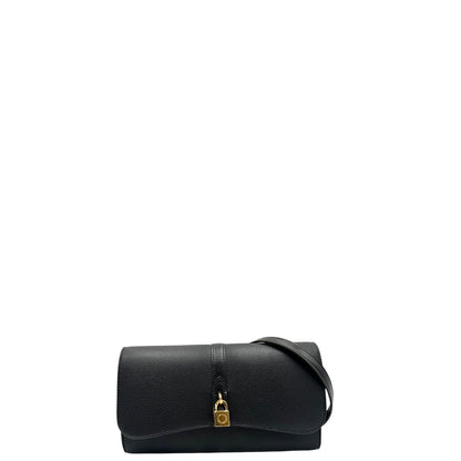 front  Borsa Stella McCartney in pelle vegana nera, indossabile a mano o a tracolla, di lusso, originale, eccellenti condizioni. 