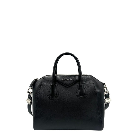 front Antigona Givenchy in pelle martellata nera nella misura piccola, di lusso, originale, ottime condizioni, usata. 