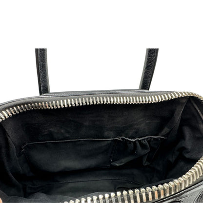 interno Antigona Givenchy in pelle martellata nera nella misura piccola, di lusso, originale, ottime condizioni, usata.