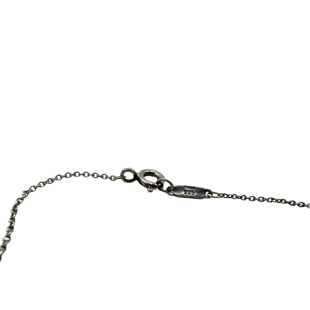Collana Tiffany&Co. in argento 925 con ciondoli heart, di lusso, originale, ottime condizioni, usata.