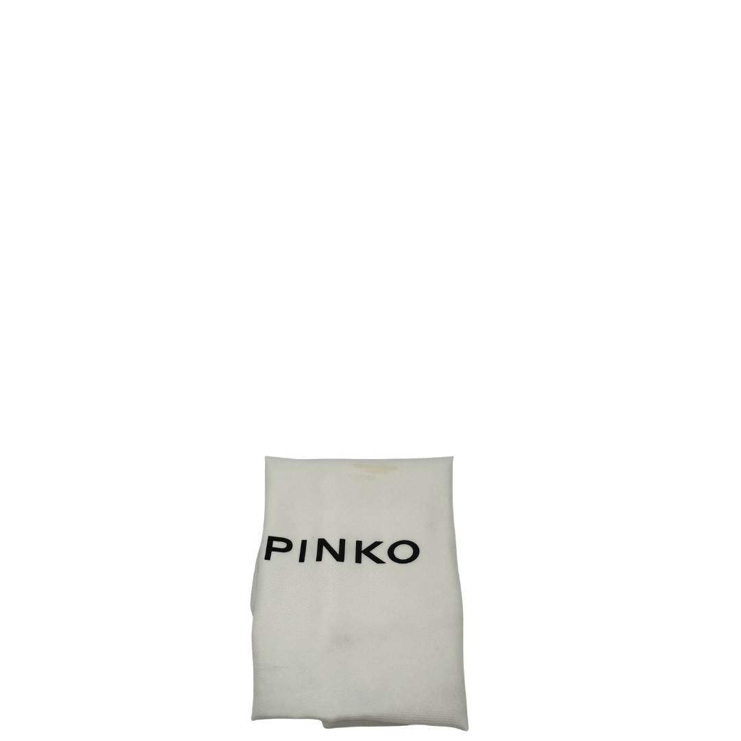 dustbag  Borsa Pinko in pelle color Tiffany e hardware dorato, di lusso, originale, ottime condizioni, usata 