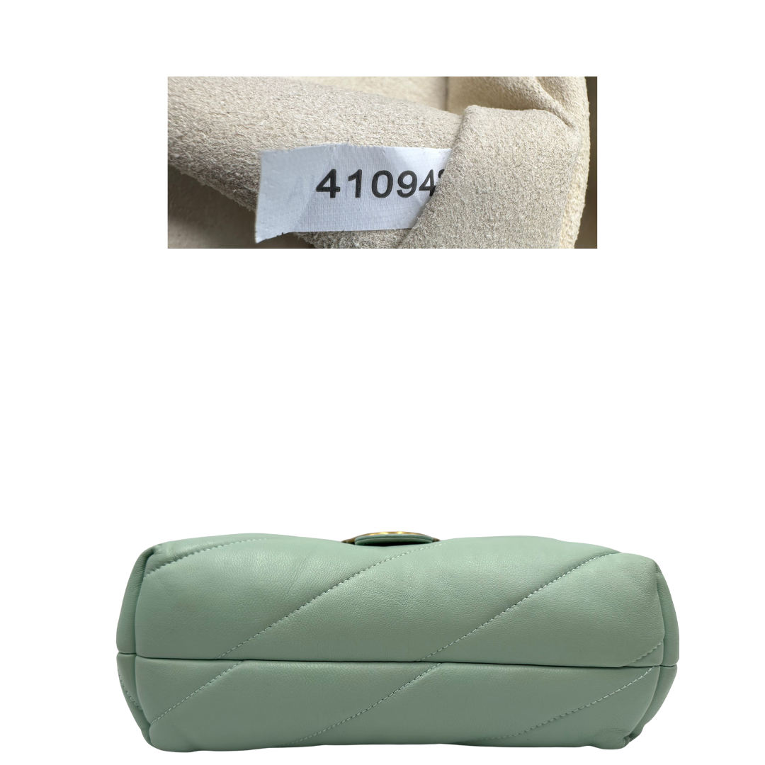  base Borsa Pinko in pelle color Tiffany e hardware dorato, di lusso, originale, ottime condizioni, usata