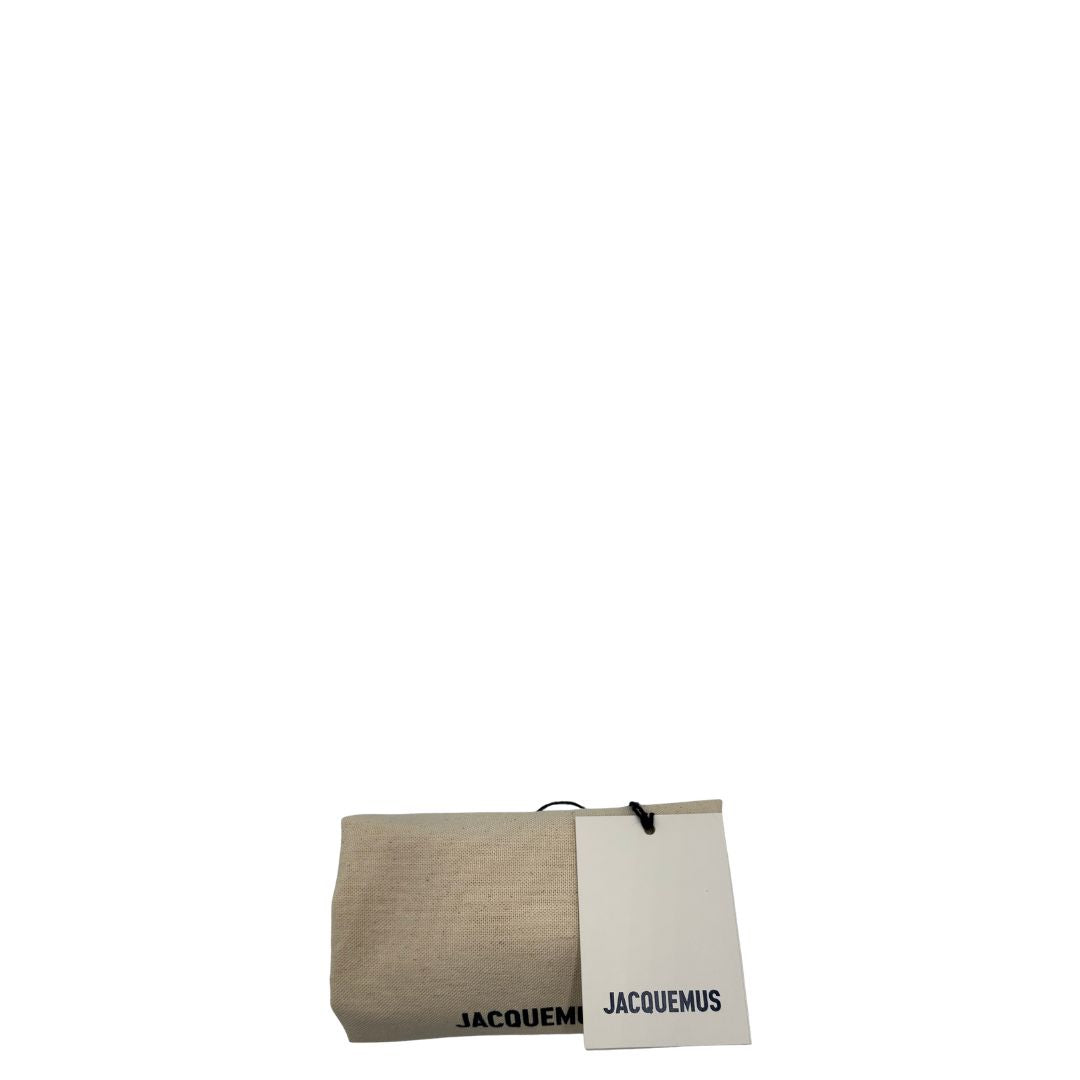 dustbag  Borsa Jacquemus Le Chiquito color bianco gesso, di lusso, originale, ottime condizioni, usata.