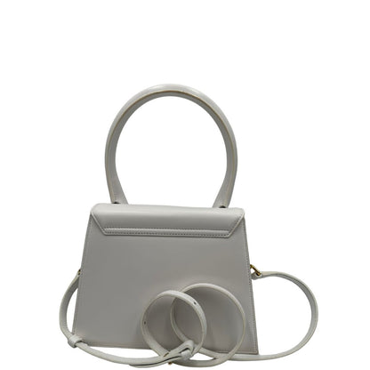 retro  Borsa Jacquemus Le Chiquito color bianco gesso, di lusso, originale, ottime condizioni, usata. 
