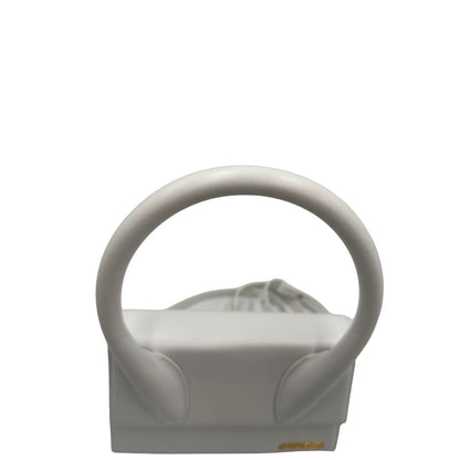 manico  Borsa Jacquemus Le Chiquito color bianco gesso, di lusso, originale, ottime condizioni, usata. 