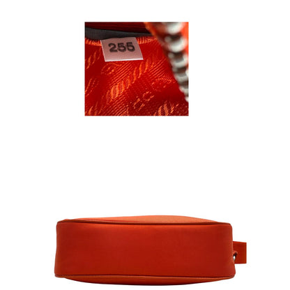 base  Borsa Prada Re-edition 2005 in nylon arancione , di lusso, originale, eccellenti condizioni, usata  