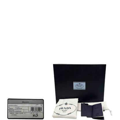 corredo  Borsa Prada Re-edition 2005 in nylon arancione , di lusso, originale, eccellenti condizioni, usata  