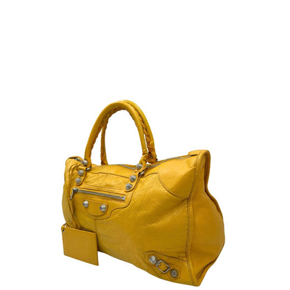 Borsa City Balenciaga gialla