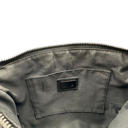 interno  Borsa Fendi nera trama Zucchino, di lusso, originale, ottime condizioni, usata. 