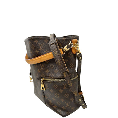 lato Borsa Mélie LV in canvas monogram, munita di un manico singolo e una tracolla amovibile e regolabile, di lusso, originale, ottime condizioni, usata. 