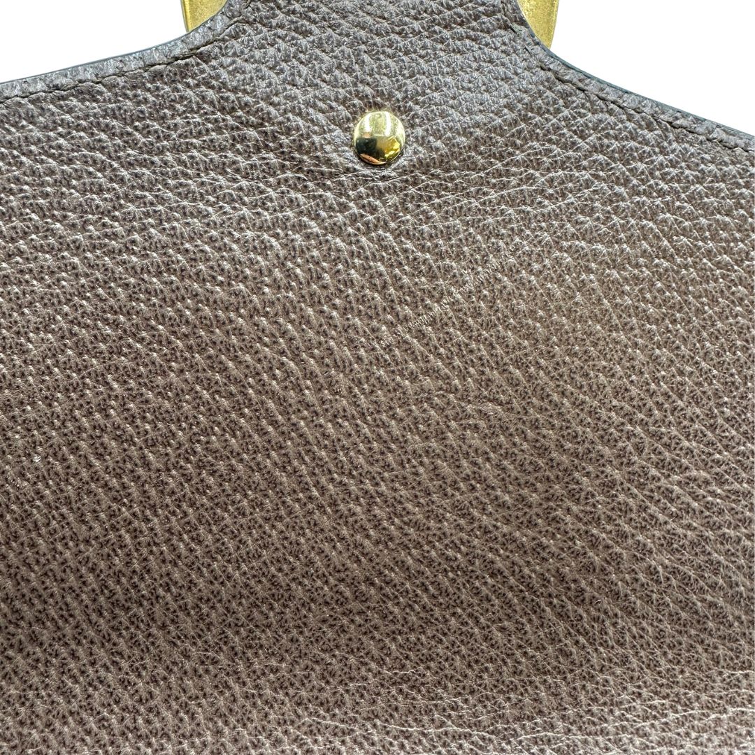  Borsa Gucci Dionysus in pelle marrone impreziosita da iconica striscia Web verde e rossa, di lusso, originale, ottime condizioni, usata. 