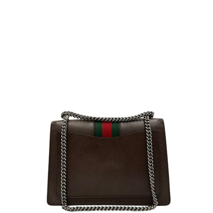 retro  Borsa Gucci Dionysus in pelle marrone impreziosita da iconica striscia Web verde e rossa, di lusso, originale, ottime condizioni, usata. 