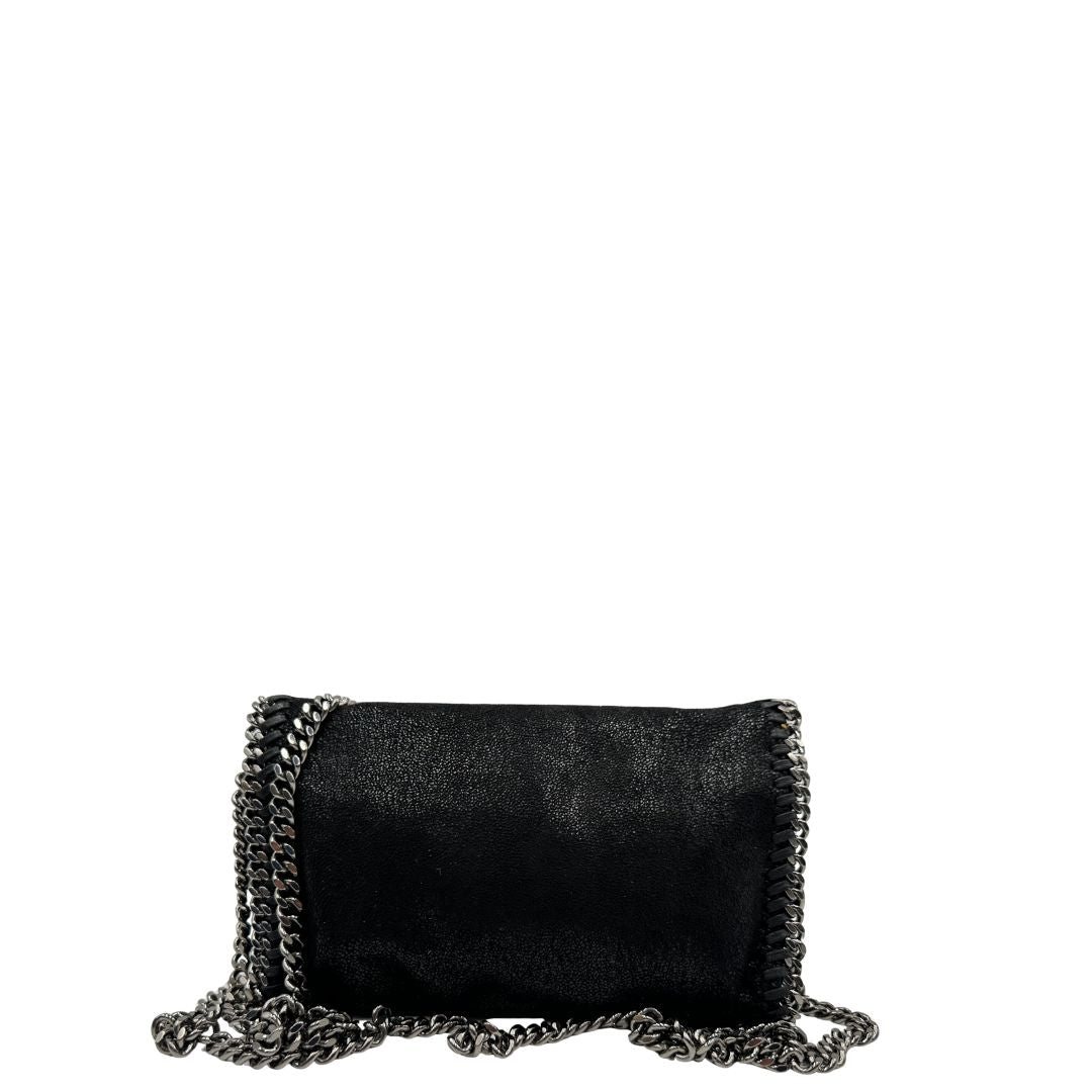 retro Borsa Falabella Stella McCartney realizzata in pelle vegana nera, di lusso, originale, eccellenti condizioni, usata. 
