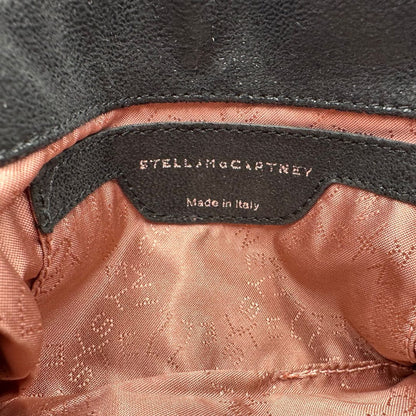 interno Borsa Falabella Stella McCartney realizzata in pelle vegana nera, di lusso, originale, eccellenti condizioni, usata. 