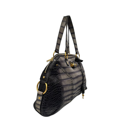 lato Borsa Muse Saint Laurent trama animalier, di lusso, originale, ottime condizioni, usata. 