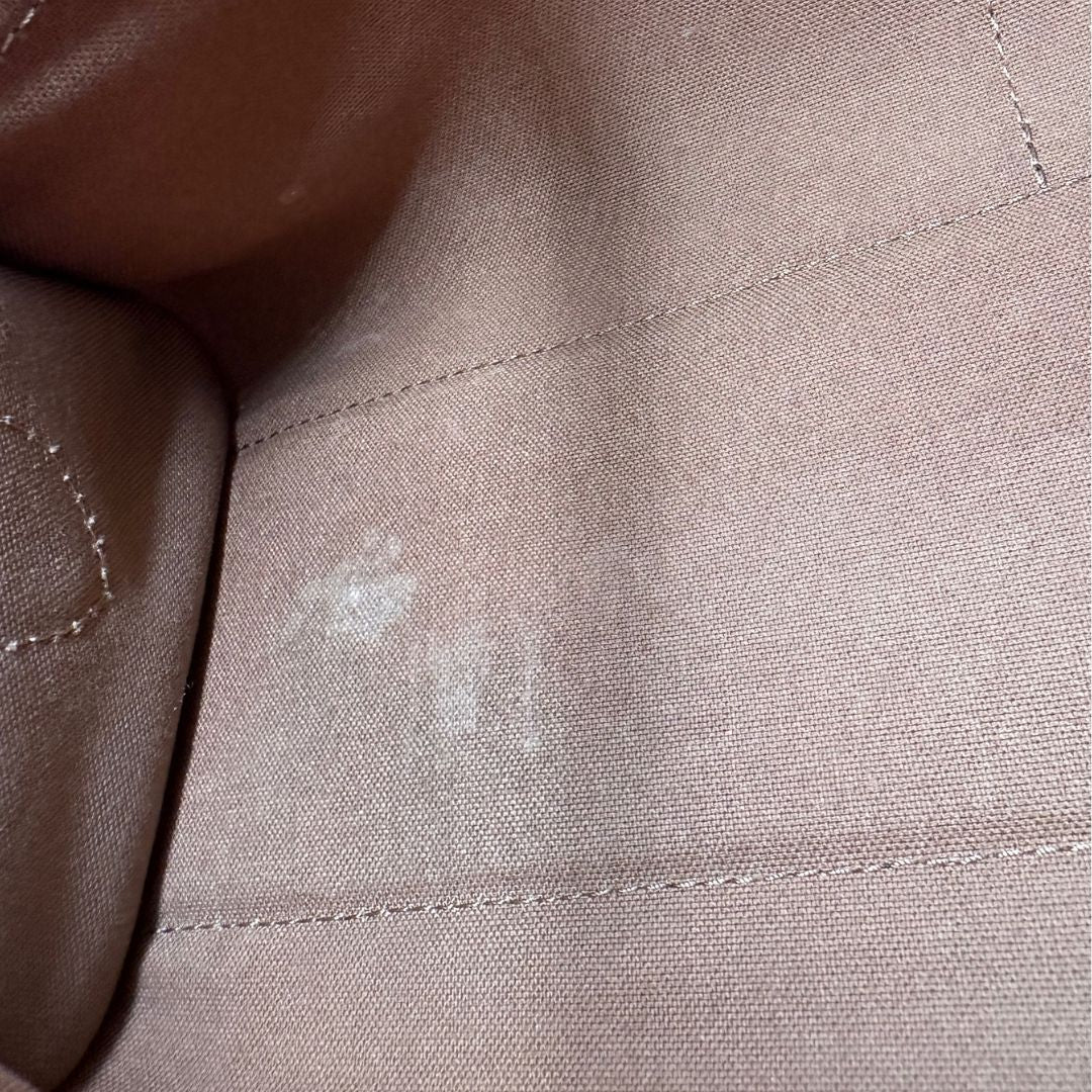 interno Borsa LV in canvas monogram e finiture in vacchetta naturale, di lusso, originale, ottime condizioni, usato, originale