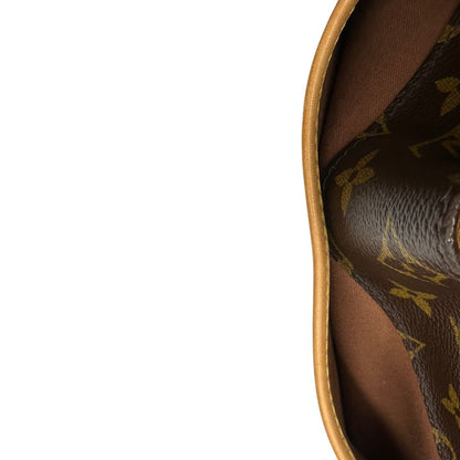 Borsa LV in canvas monogram e finiture in vacchetta naturale, di lusso, originale, ottime condizioni, usato, originale. 
