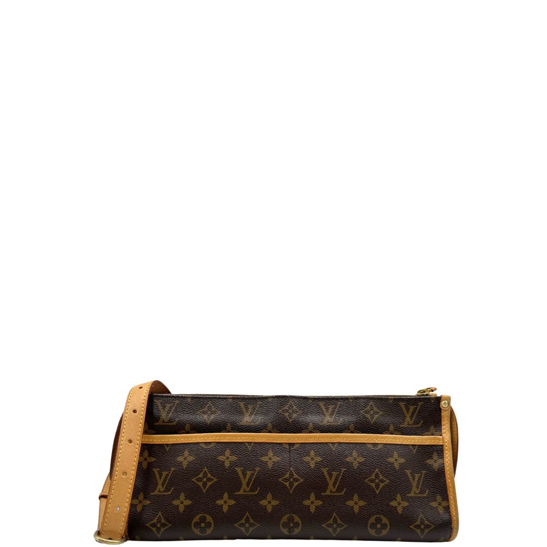 front Borsa LV in canvas monogram e finiture in vacchetta naturale, di lusso, originale, ottime condizioni, usato, originale.