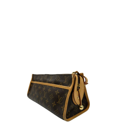 lato Borsa LV in canvas monogram e finiture in vacchetta naturale, di lusso, originale, ottime condizioni, usato, originale. 