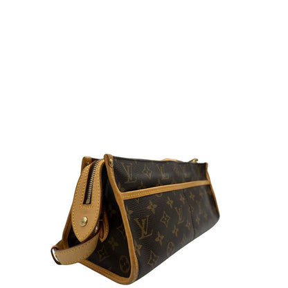lato Borsa LV in canvas monogram e finiture in vacchetta naturale, di lusso, originale, ottime condizioni, usato, originale. 